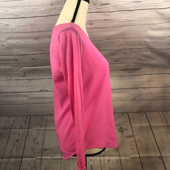 French Connection Pink Long Sleeve Top - Picture 3 of 7